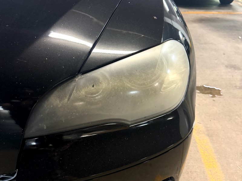 SUV Headlight — before restoration